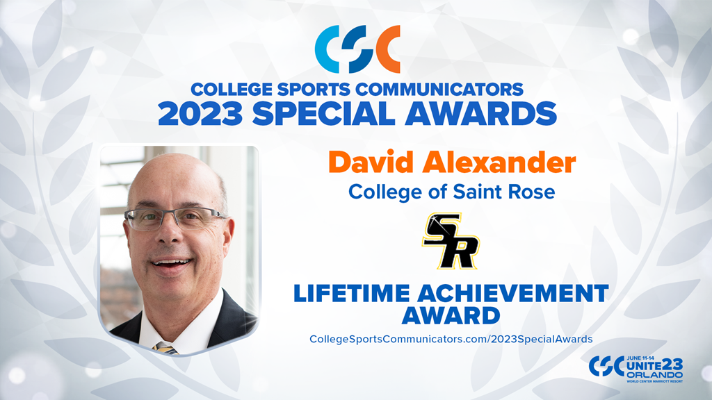 2023 Special Awards Salute: David Alexander (Saint Rose), Lifetime Achievement Award